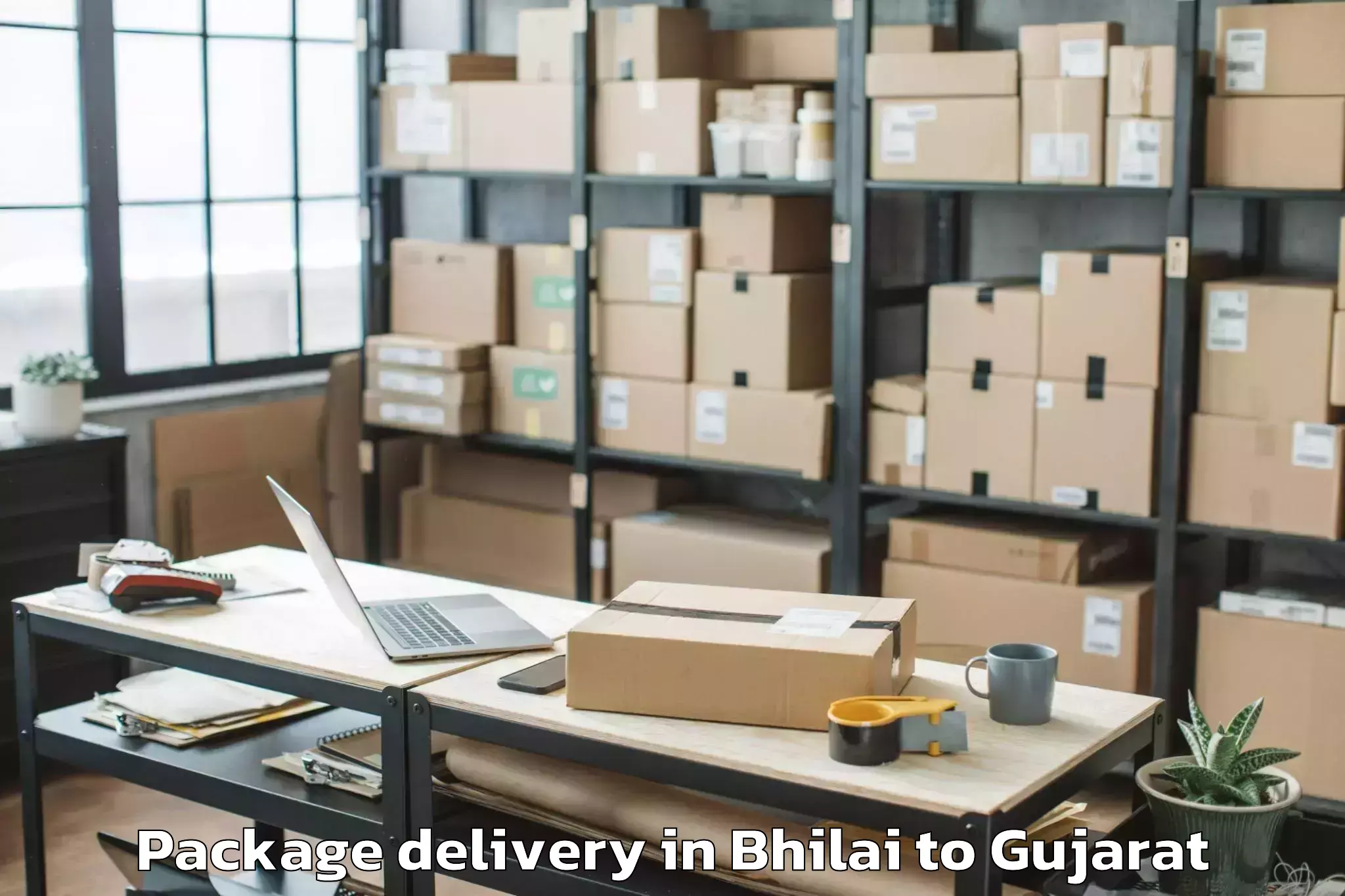 Easy Bhilai to Rajkot Package Delivery Booking